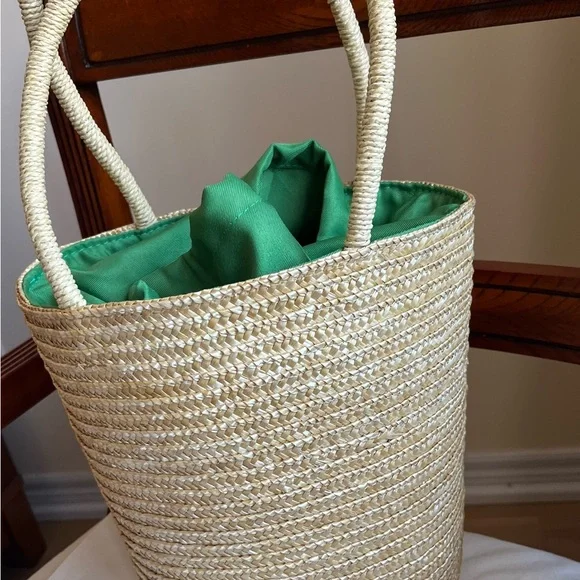 Woven Tote Bag with Panda Design - Picture 7 of 14